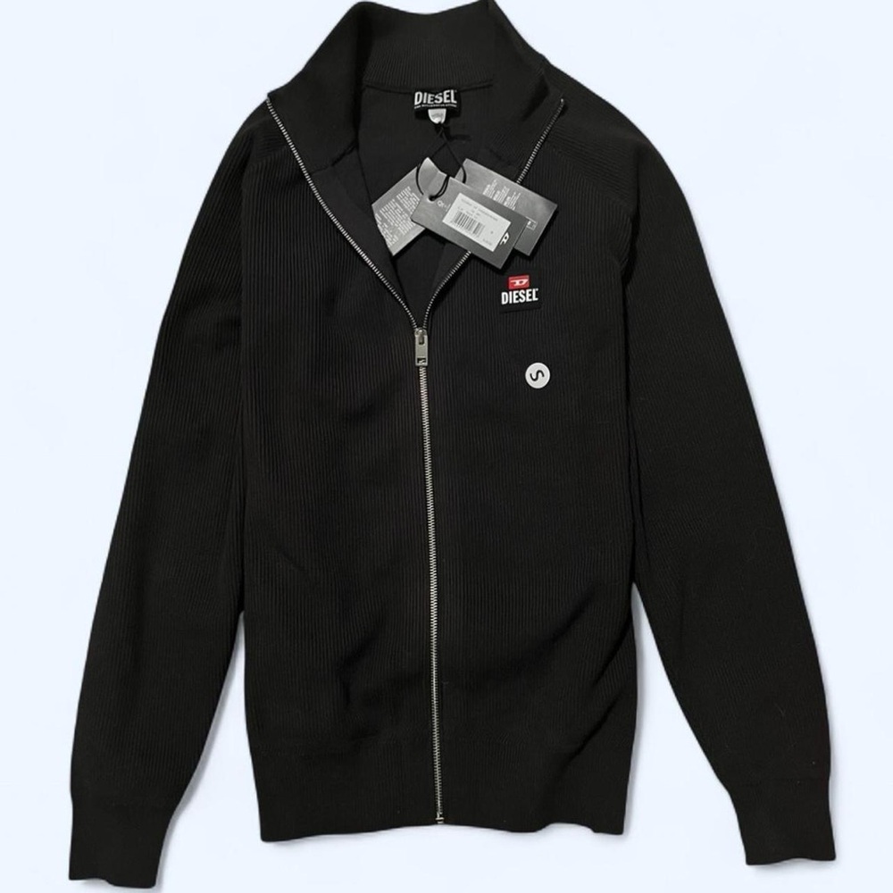 Diesel Ribbed Zip-Up Sweater - Picture 2 of 5